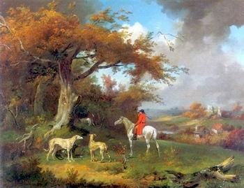 unknow artist Classical hunting fox, Equestrian and Beautiful Horses, 071. China oil painting art